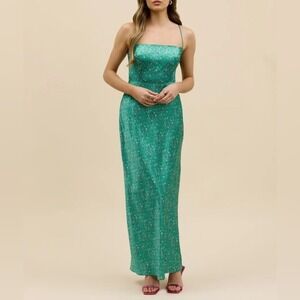 Park & Fifth Maxine Dress Sydney Green Floral Summer Formal Maxi